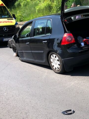 Sosnowiec-Dańdowka. Wypadek przy ulicy gen. Władysława Andersa. 14 czerwca 2025. Sosnowiec-Dańdowka. Wypadek przy ulicy gen. Władysława Andersa. 14 czerwca 2025.