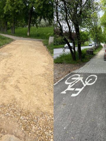 Sosnowiec. Nowe drogi dla rowerów. Maj 2025. Sosnowiec. Nowe drogi dla rowerów. Maj 2025.