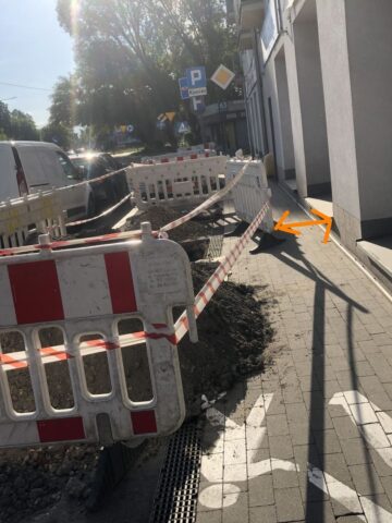 Sosnowiec-Pogoń. Ziemne roboty przy instalacji gazociągu przy ul. Stefana Roweckiego „Grota”. 27 maja 2025. Sosnowiec-Pogoń. Ziemne roboty przy instalacji gazociągu przy ul. Stefana Roweckiego „Grota”. 27 maja 2025.