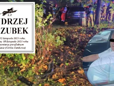 Będzin. Wypadek ze skutkiem śmiertelnym z 12 listopada 2023 roku – zginął Andrzeja Kazubek. Podejrzany Grzegorz B. za kierownicą samochodu mimo cofniętych uprawnień. 26 września 2024. Będzin. Wypadek ze skutkiem śmiertelnym z 12 listopada 2023 roku – zginął Andrzeja Kazubek. Podejrzany Grzegorz B. za kierownicą samochodu mimo cofniętych uprawnień. 26 września 2024.