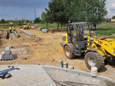 Czeladź. Trwa budowa nowej obwodnicy. Powstaną nowe osiedla? Czeladź. Budowa obwodnicy obszaru Rojce. Kwiecień 2025.