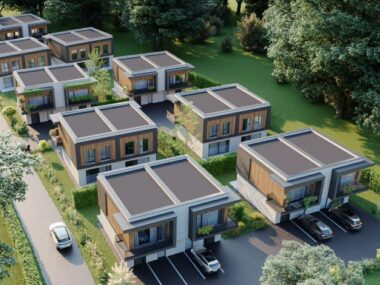 Czeladź. Ulica Legionów. Planowane osiedle »Grabek Park«. Wizualizacja Czeladź. Ulica Legionów. Planowane osiedle »Grabek Park«. Wizualizacja