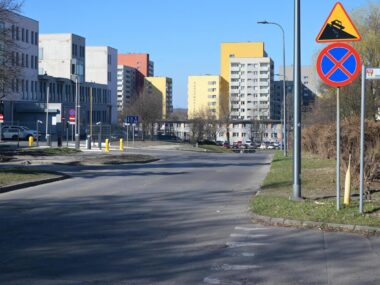 Dąbrowa Górnicza. Ulica Andrzeja Struga. 14 marca 2026 Dąbrowa Górnicza. Ulica Andrzeja Struga. 14 marca 2026