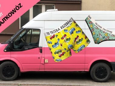 Majtkowóz firmy „Majtki z Sosnowca”, które będą wreszcie z… Sosnowca! Majtkowoz Majtki Z Sosnowca Fot Robert Lechowski 2025 05 09 Majtki Z Sosnowca