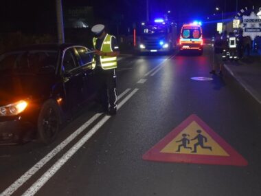 Nietrzeźwa 15-latka potrącona na ulicy przez bmw. WIDEO Potrącenie nietrzeźwej nastolatki w Zawierciu
