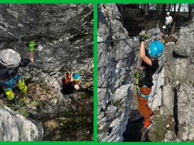 „Hurra Jura” koło Ogrodzieńca to pierwsza via ferrata na Jurze Krakowsko-Częstochowskiej i trzecia w Polsce. Już działa! „Hurra Jura”. Via ferrata na Jurze Środkowej. Kwiecień 2025.