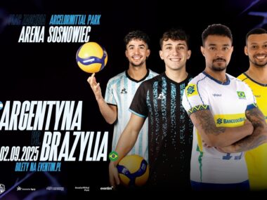 Mecz towarzyski piłki siatkowej Brazylia – Argentyna. Plakat. 2 września 2025. Mecz towarzyski piłki siatkowej Brazylia – Argentyna. Plakat. 2 września 2025.