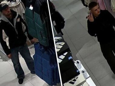 Sosnowiec. Złodzieje ubrań w »Plazie«. Łup za ponad 5 tys.! 1osnowiec. Podejrzewani o kradzieże w Centrum Handlowym Plaza. 23 i 30 stycznia 2026