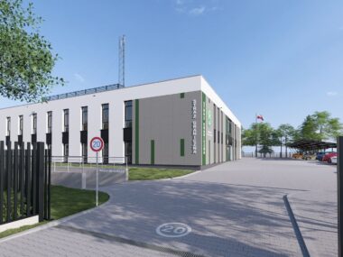 Straż Graniczna będzie strzec granic w Sosnowcu. Państwowych Sosnowiec Sielec Ul Kombajnistow Siedziba Placowki Strazy Granicznej Wizualizacja Zrodlo SG 2025 01