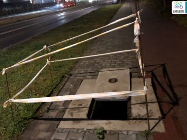 „wTOP 5” 2025 w Zagłębiu. Co u nas sknocono w 2025 roku? Sosnowiec Ul Wladyslawa Andersa Niebezpieczny Chodnik Fot Robert Lechowski 2025 12 06 01 Kadr