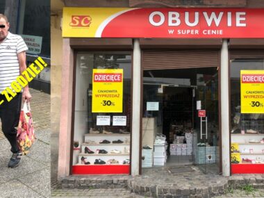 Sosnowiec. Złodziej na ulicy Modrzejowskiej. Ukradł buty ze sklepu! 15 lipca 2025.